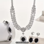 Conjunto de Joias para Noiva – Colar e Brincos Elegantes para Casamento e Vestido de Noiva