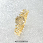 Conjunto de Relógio Feminino Luxo Minimalista – Relógio em Strass e Pulseira Elegante em Aço Inoxidável