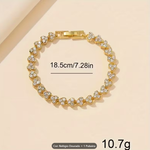 Conjunto de Relógio Feminino Luxo Minimalista – Relógio em Strass e Pulseira Elegante em Aço Inoxidável