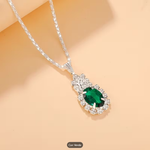 Conjunto de Semijoias Femininas Luxo com Pedra Verde Vintage – 5 Peças Sofisticadas para Qualquer Ocasião